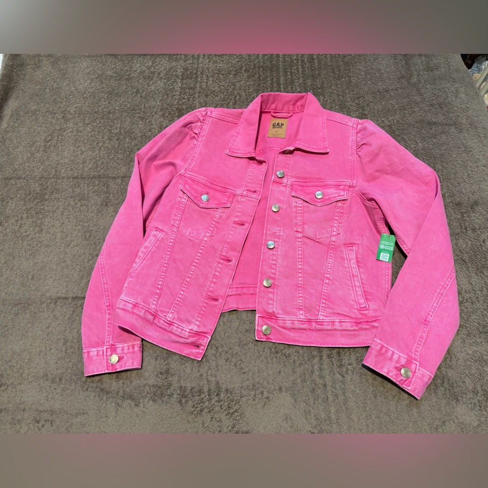 GAP Barbie Pink Denim Trucker Jacket